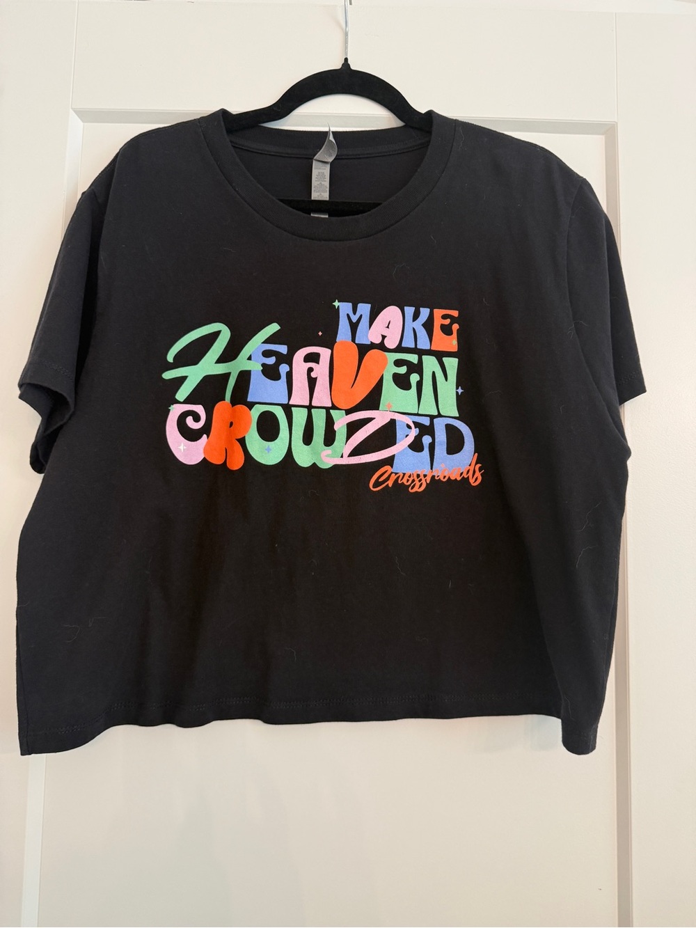 Make Heaven Crowded Crossroads Black Graphic Tee Size XL